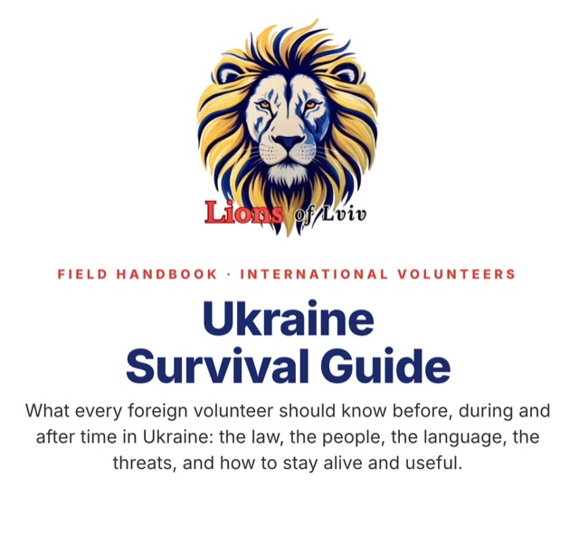 Ukraine Survival Guide handbook cover